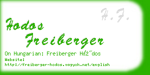 hodos freiberger business card
